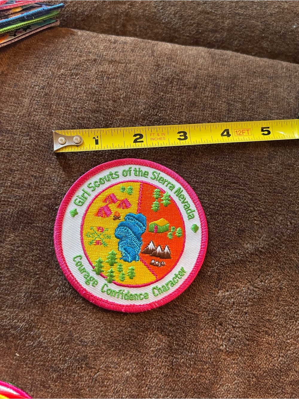 Lot of 5 Girl Scouts of America Patches